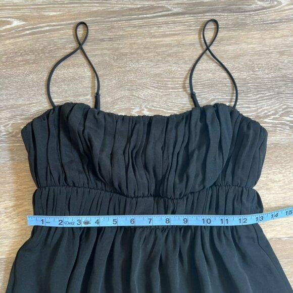 🎉HP🎉 J. Crew Silk Midi Dress in Black - Picture 10 of 14